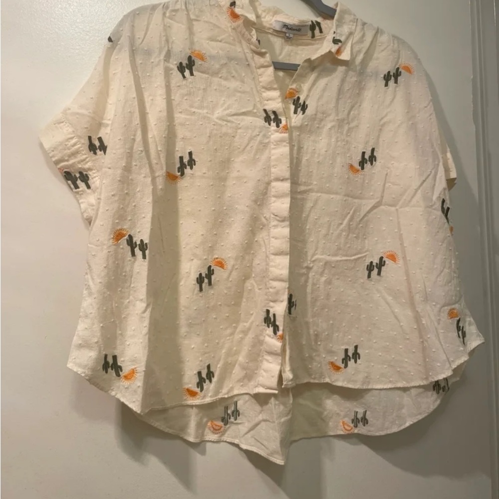 Madewell cactus blouse
